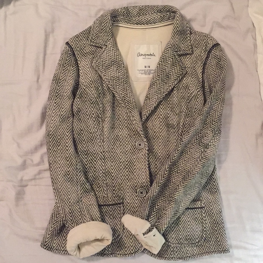 Black and cream blazer